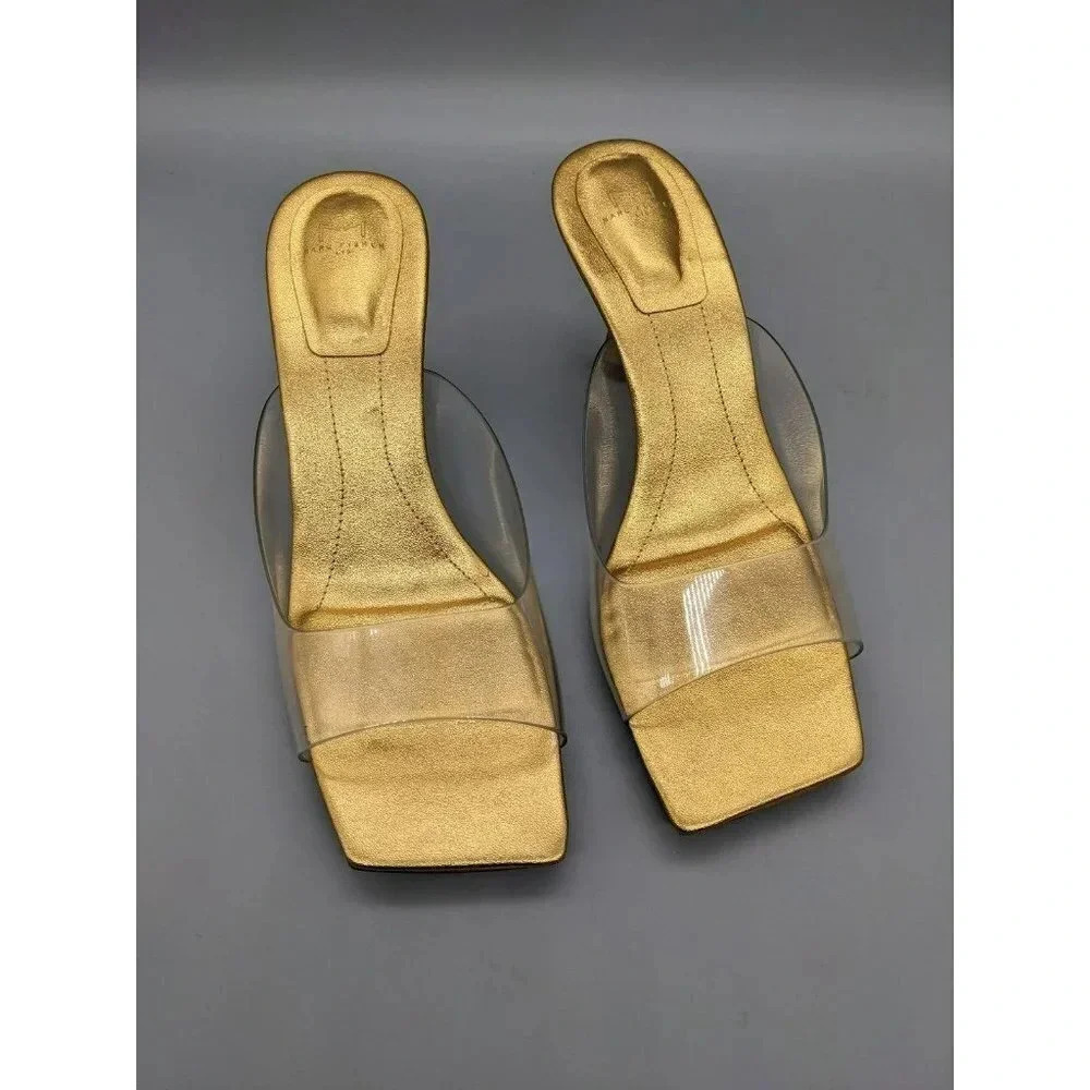 Marc Fisher LTD Marcelo 2 Women's Sandals Gold Size 6 (MSRP $130)